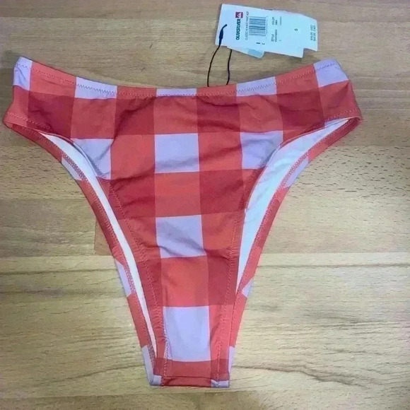 Quicksilver Checkered Bikini Bottom Size S - Picture 2 of 8
